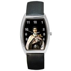 Virgin Mary Sculpture Dark Scene Barrel Style Metal Watch by dflcprintsclothing