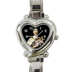 Virgin Mary Sculpture Dark Scene Heart Italian Charm Watch by dflcprintsclothing