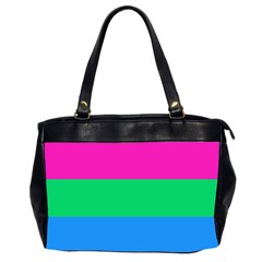 Polysexual Pride Flag Lgbtq Oversize Office Handbag (2 Sides) by lgbtnation