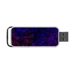 Blue,pink,red And Purple Galaxy Portable Usb Flash (one Side) by Dazzleway