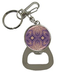 Gold And Purple Bottle Opener Key Chain by Dazzleway