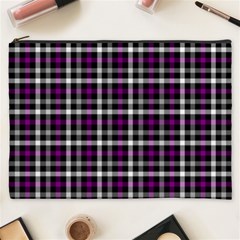 Asexual Pride Checkered Plaid Cosmetic Bag (xxxl) by VernenInk