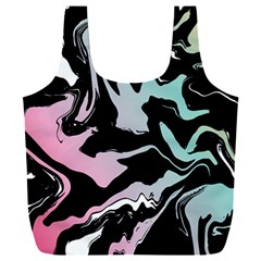 Painted Lines Full Print Recycle Bag (xxxl) by designsbymallika