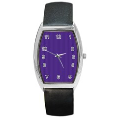 Spanish Violet & White - Barrel Style Metal Watch by FashionLane