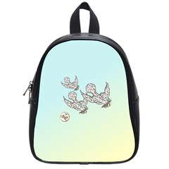 Peace Doves - By Larenard School Bag (small) by LaRenard