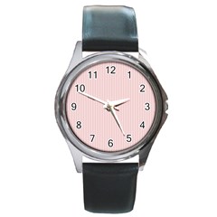 Pale Pink - Round Metal Watch by FashionLane