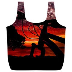 Mountain Bike Parked At Waterfront Park003 Full Print Recycle Bag (xxl) by dflcprintsclothing