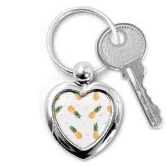 Pineapple Pattern Key Chain (heart) by goljakoff