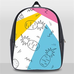 Modern Pineapples School Bag (xl) by goljakoff