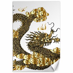 Dragon Animals Monster Canvas 24  X 36  by HermanTelo