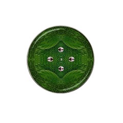 One Island In A Safe Environment Of Eternity Green Hat Clip Ball Marker by pepitasart