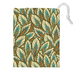 Field Leaves Drawstring Pouch (4xl) by goljakoff