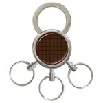 Chocolate 3-Ring Key Chain Front