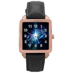 The Galaxy Rose Gold Leather Watch  by ArtsyWishy