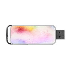 Rainbow Splashes Portable Usb Flash (one Side) by goljakoff