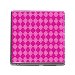 Pink Diamond Pattern Memory Card Reader (square 5 Slot) by ArtsyWishy