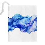 Blue smoke Drawstring Pouch (4XL) Back