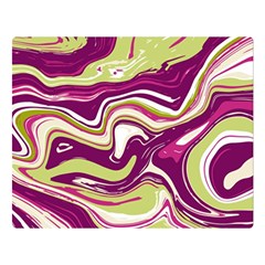 Purple Vivid Marble Pattern Double Sided Flano Blanket (large)  by goljakoff