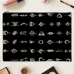 Electrical Symbols Callgraphy Short Run Inverted Cosmetic Bag (xxxl) by WetdryvacsLair