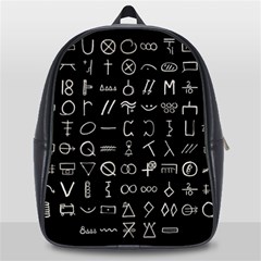 Hobo Signs Collected Inverted School Bag (large) by WetdryvacsLair