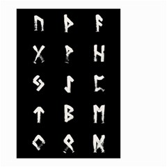 Elder Futhark Rune Set Collected Inverted Small Garden Flag (two Sides) by WetdryvacsLair