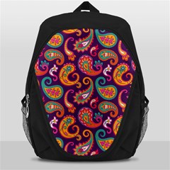 Paisley Purple Backpack Bag by designsbymallika