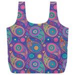 Baatik Purple Print Full Print Recycle Bag (XXXL) Front