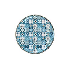 Ceramic Tile Pattern Hat Clip Ball Marker by designsbymallika