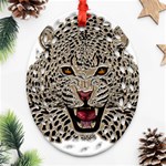 Cat Ornament (Oval Filigree) Front