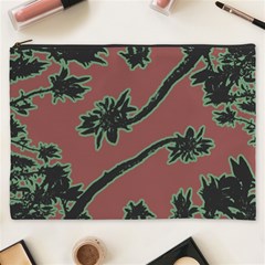 Tropical Style Floral Motif Print Pattern Cosmetic Bag (xxxl) by dflcprintsclothing