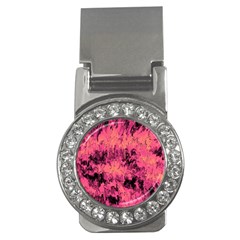 Pink Abstract Money Clips (cz)  by Dazzleway