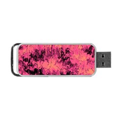 Pink Abstract Portable Usb Flash (two Sides) by Dazzleway