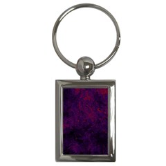 Red And Purple Abstract Key Chain (rectangle) by Dazzleway