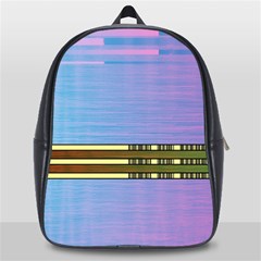 Glitched Vaporwave Hack The Planet School Bag (large) by WetdryvacsLair