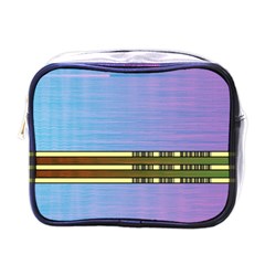 Glitched Vaporwave Hack The Planet Mini Toiletries Bag (one Side) by WetdryvacsLair