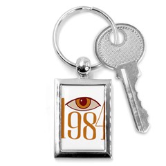 Orwell Key Chain (rectangle) by Valentinaart