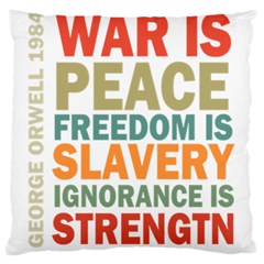 Orwell Large Cushion Case (one Side) by Valentinaart