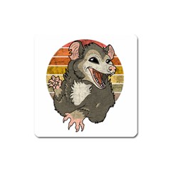 Possum  Square Magnet by Valentinaart