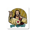 Buddy Christ Square Magnet Front