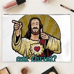 Buddy Christ Cosmetic Bag (xxl) by Valentinaart