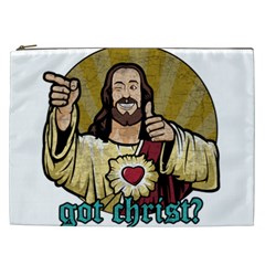 Buddy Christ Cosmetic Bag (xxl) by Valentinaart