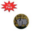 Chinese New Year ¨C Year of the Ox 1  Mini Magnet (10 pack)  Front