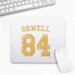 Orwell 84 Large Mousepads by Valentinaart