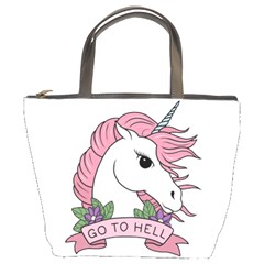 Go To Hell Bucket Bag by Valentinaart