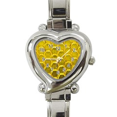 Hexagon Windows Heart Italian Charm Watch by essentialimage