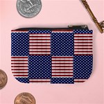 Red White Blue Stars And Stripes Mini Coin Purse Back