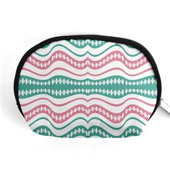 Waving Lines Vivid Pattern Accessory Pouch (medium) by dflcprintsclothing