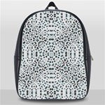 Dots Motif Geometric Print Design School Bag (XL) Front