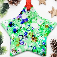 Summer Sequins Star Ornament (two Sides) by essentialimage