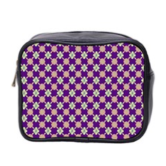 Flower Blocks Mini Toiletries Bag (two Sides) by Sparkle